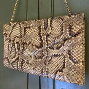 Vintage 1970’s snakeskin clutch